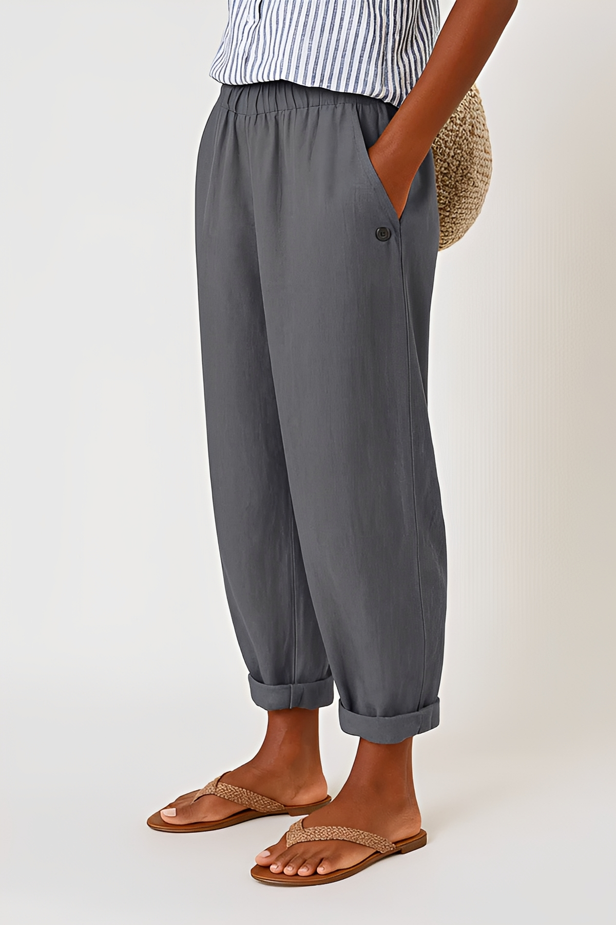 Yunie - Pantalones Cómodos con Cintura Ajustable