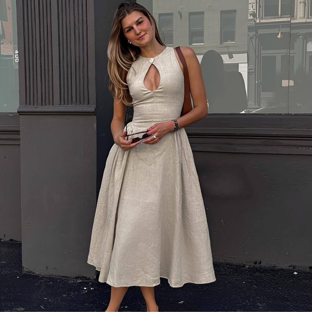 Chelou - Vestido Maxi con Pliegues