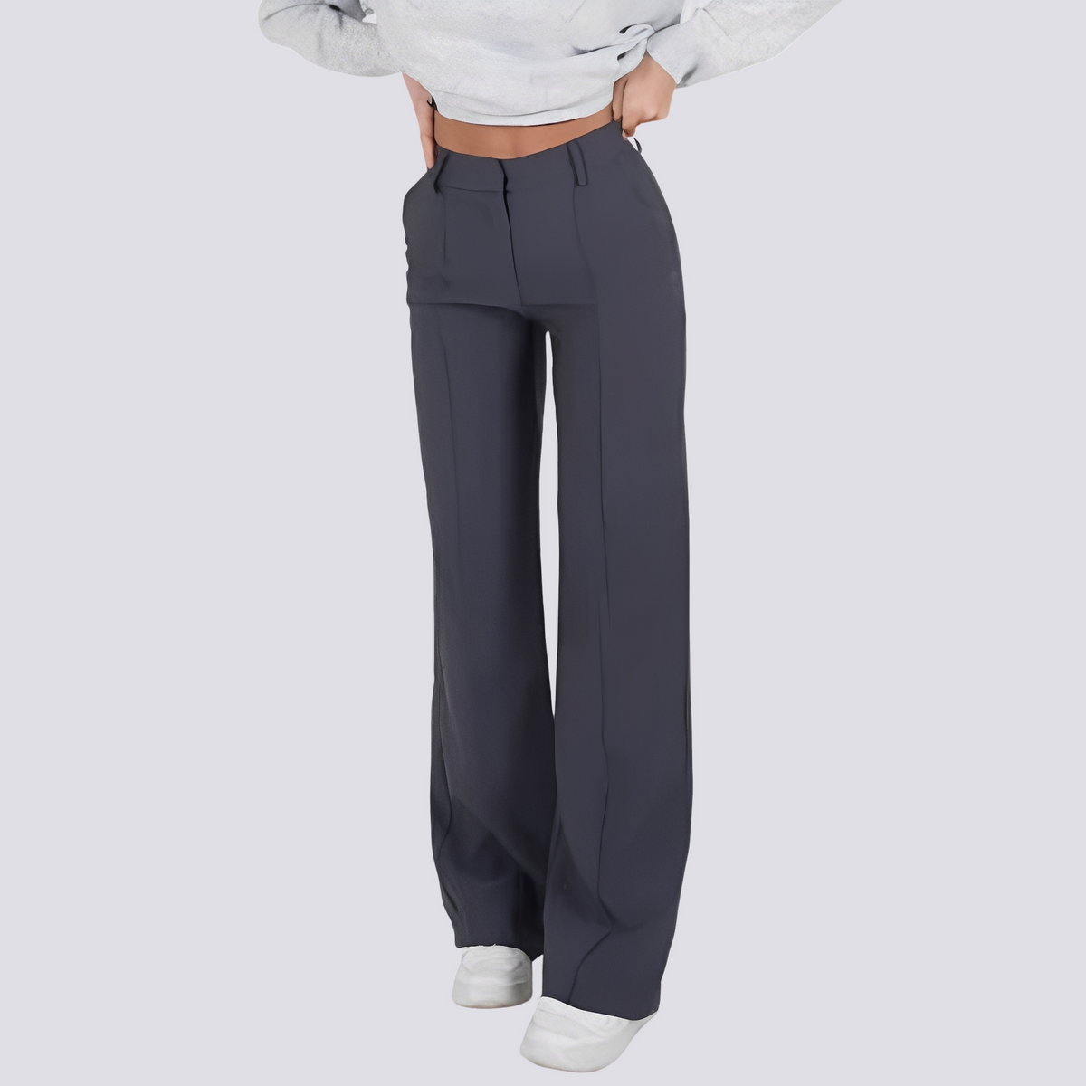 Herbie - Pantalones Casuales de Cintura Alta