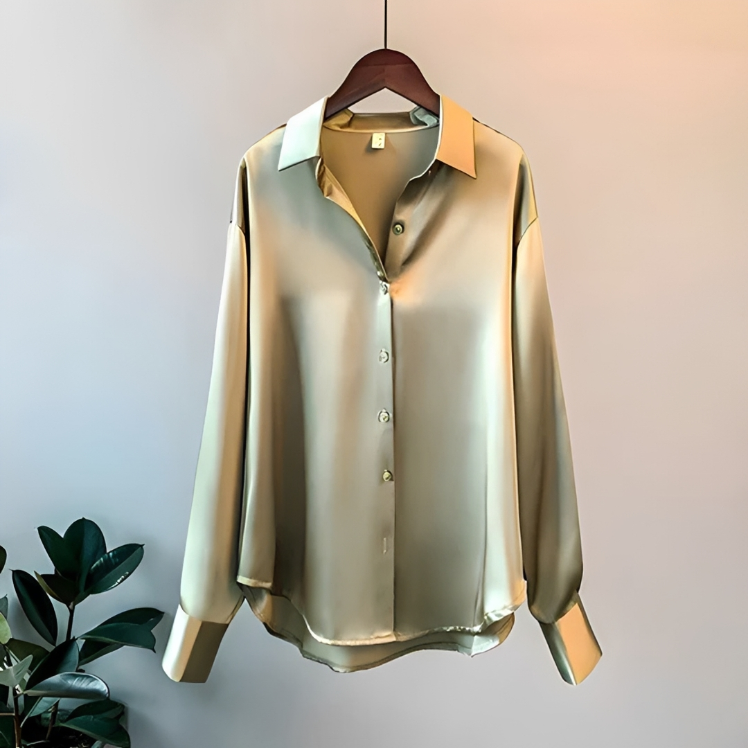 Zaniyah - Camisa Reluciente de Manga Larga