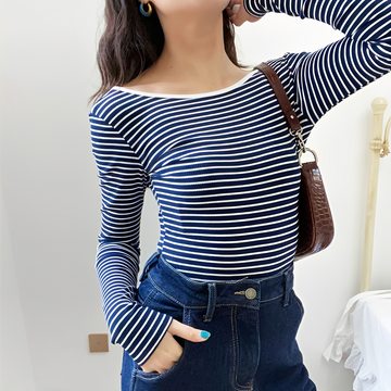 Michaila - Body de Manga Larga a Rayas