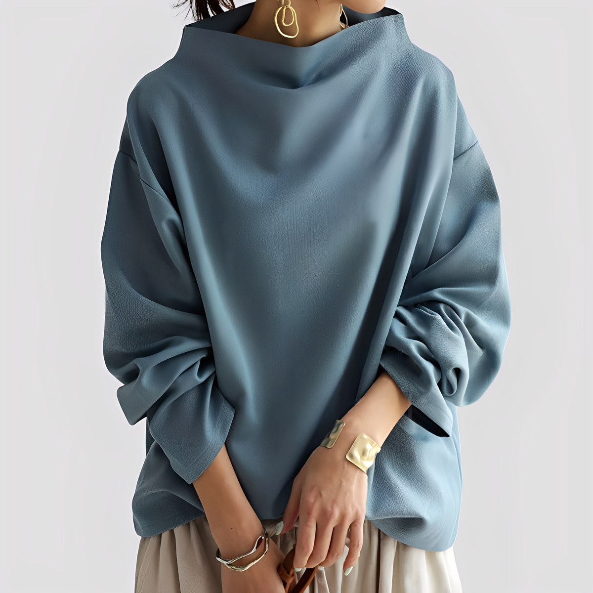 Twyla - Jersey de corte suelto