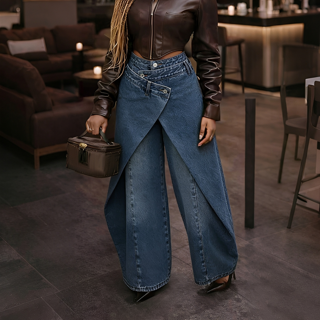 Cheska - Pantalones Cruzados Estilosos