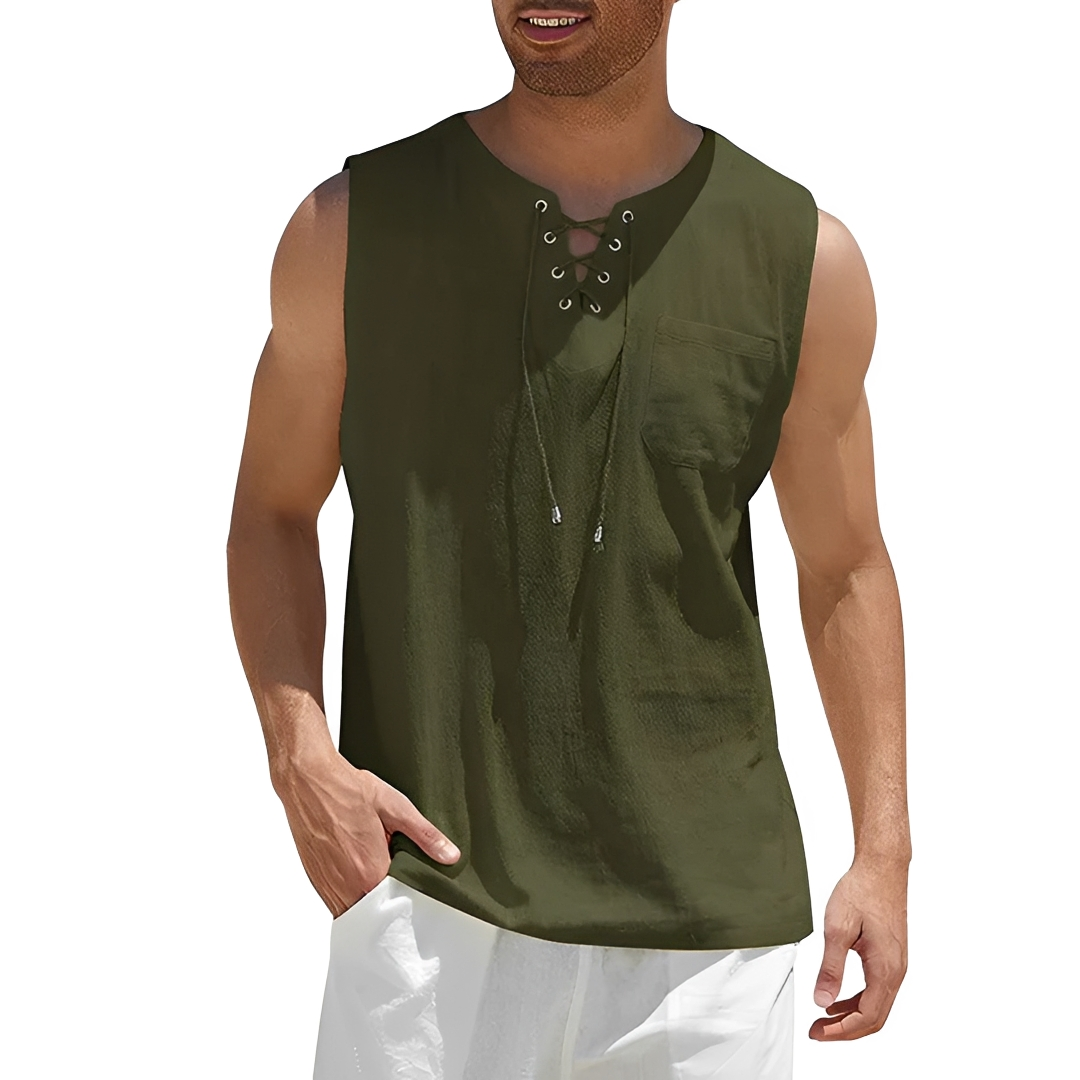 Junziem - Camisa de verano ligera y moderna para hombre