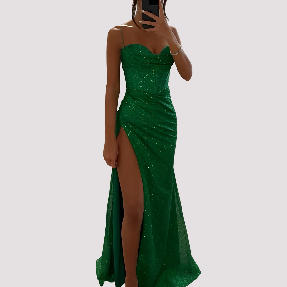 Bonnie - Vestido Largo Elegante con Abertura
