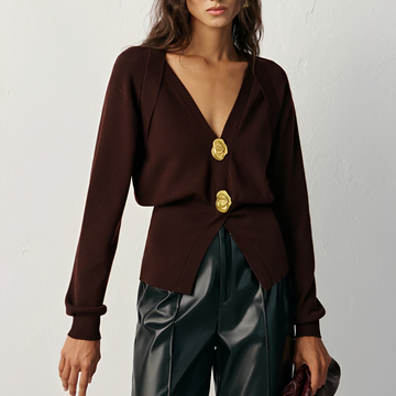 Kisha - Cárdigan Elegante con Cuello en V