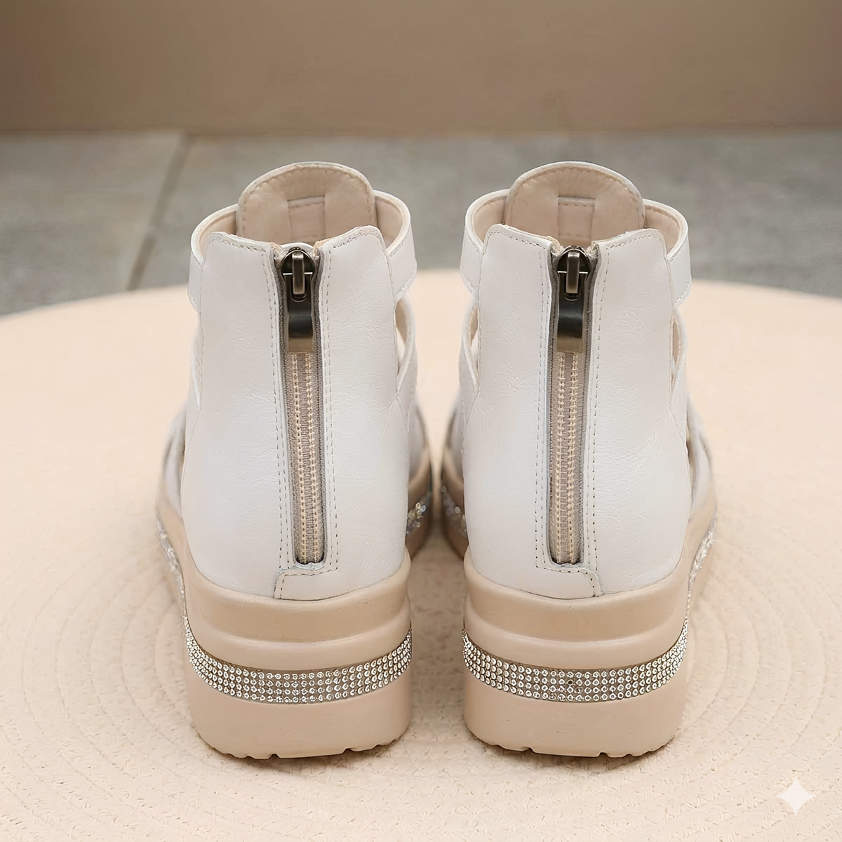 Eileen - Sandalias Elegantes con Cremallera Trasera