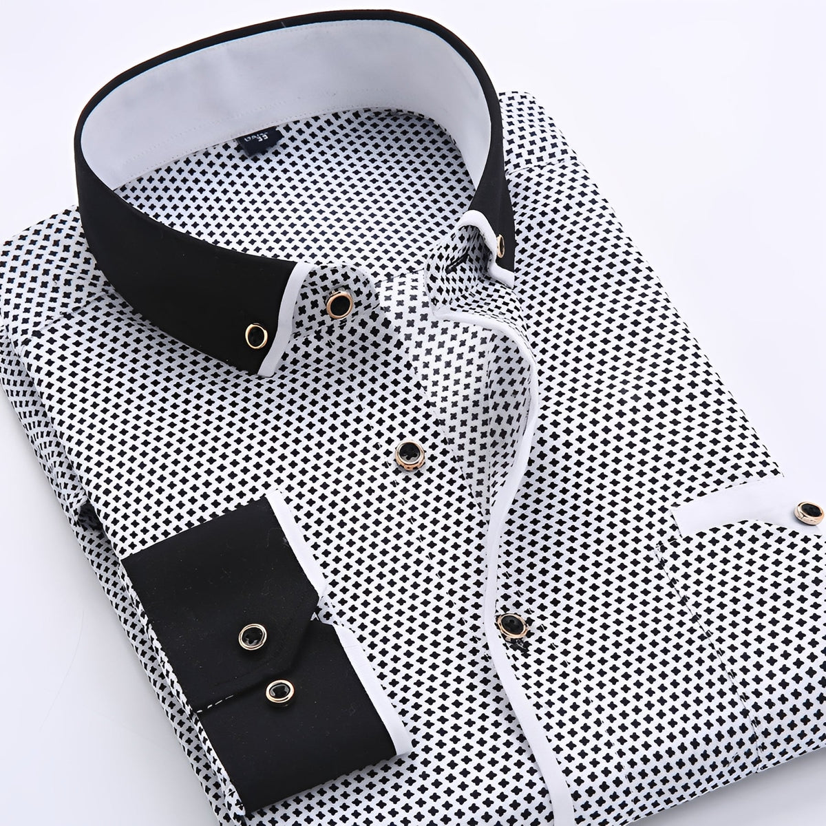Nolhan - Camisa clásica de manga larga para hombres