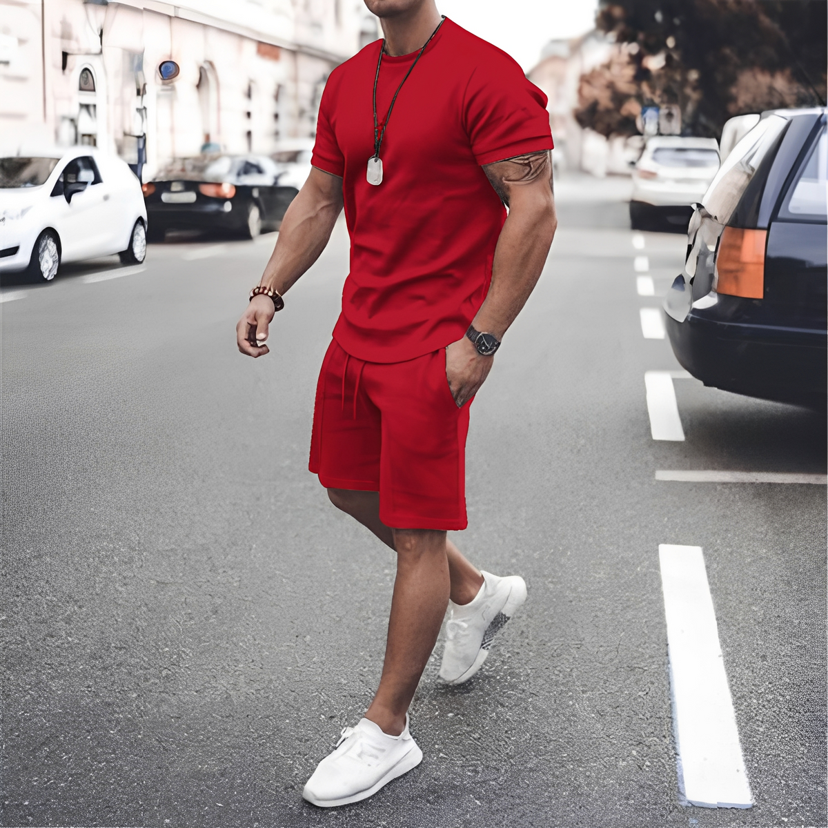 Stevie - Conjunto de Dos Piezas Hombre - para Ropa de Ocio Casual