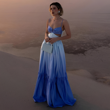 Corina - Vestido Largo Elegante de Tirantes