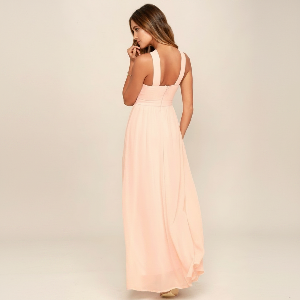 Suzanne - Vestido Maxi Sofisticado con Escote Cruzado