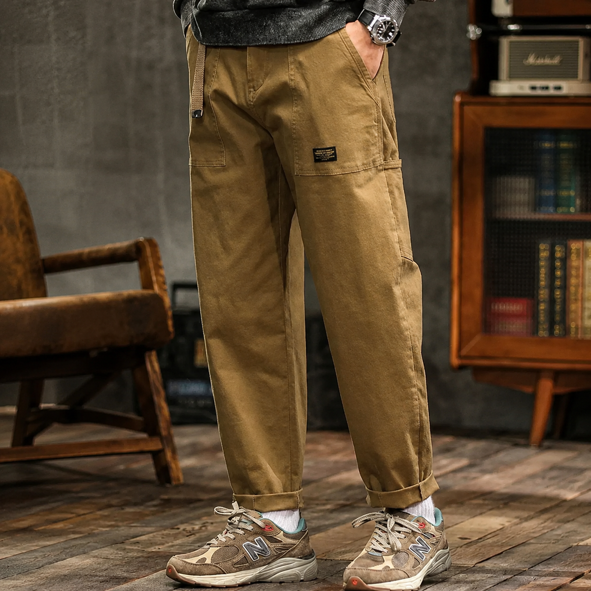 Clyde - Pantalones de Corte Suelto con Estilo Retro
