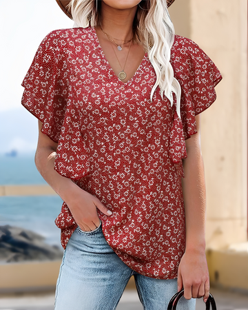 Eleri - Blusa Sofisticada con Escote en V