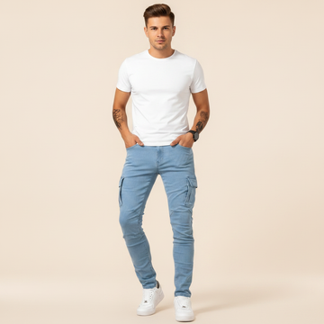 Zilton - Pantalones Cargo Ceñidos Casuales
