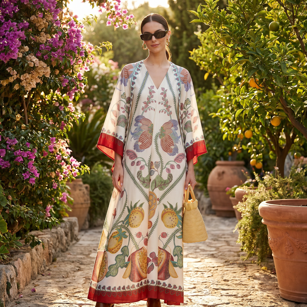 Kymbrea - Vestido Maxi Holgado y Estiloso