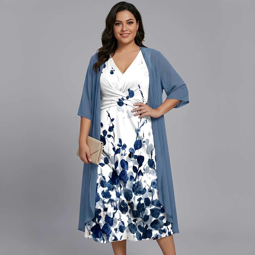 Florentina - Vestido Midi de Dos Piezas con Movimiento