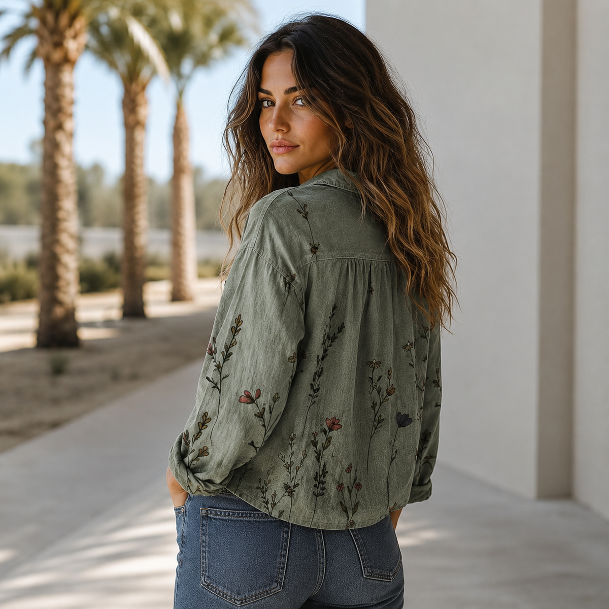 Rhoslyn - Camisa Retro Ligera