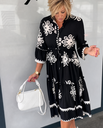 Lelia - Vestido Midi con Botones Sofisticado
