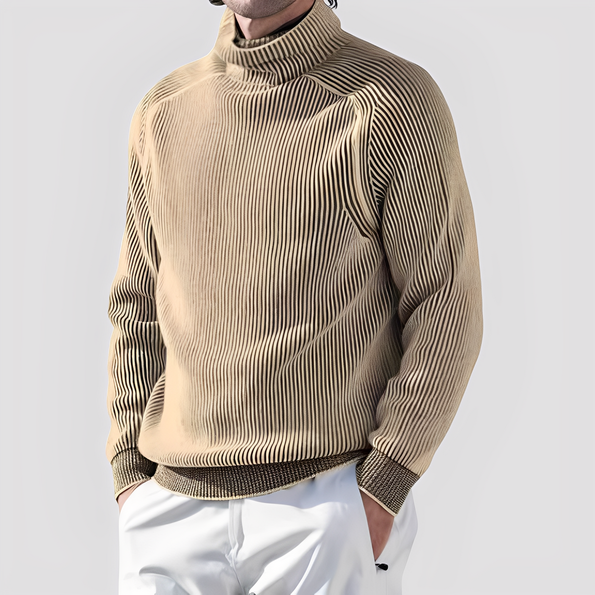 Chadwick - Suéter de cuello alto cómodo