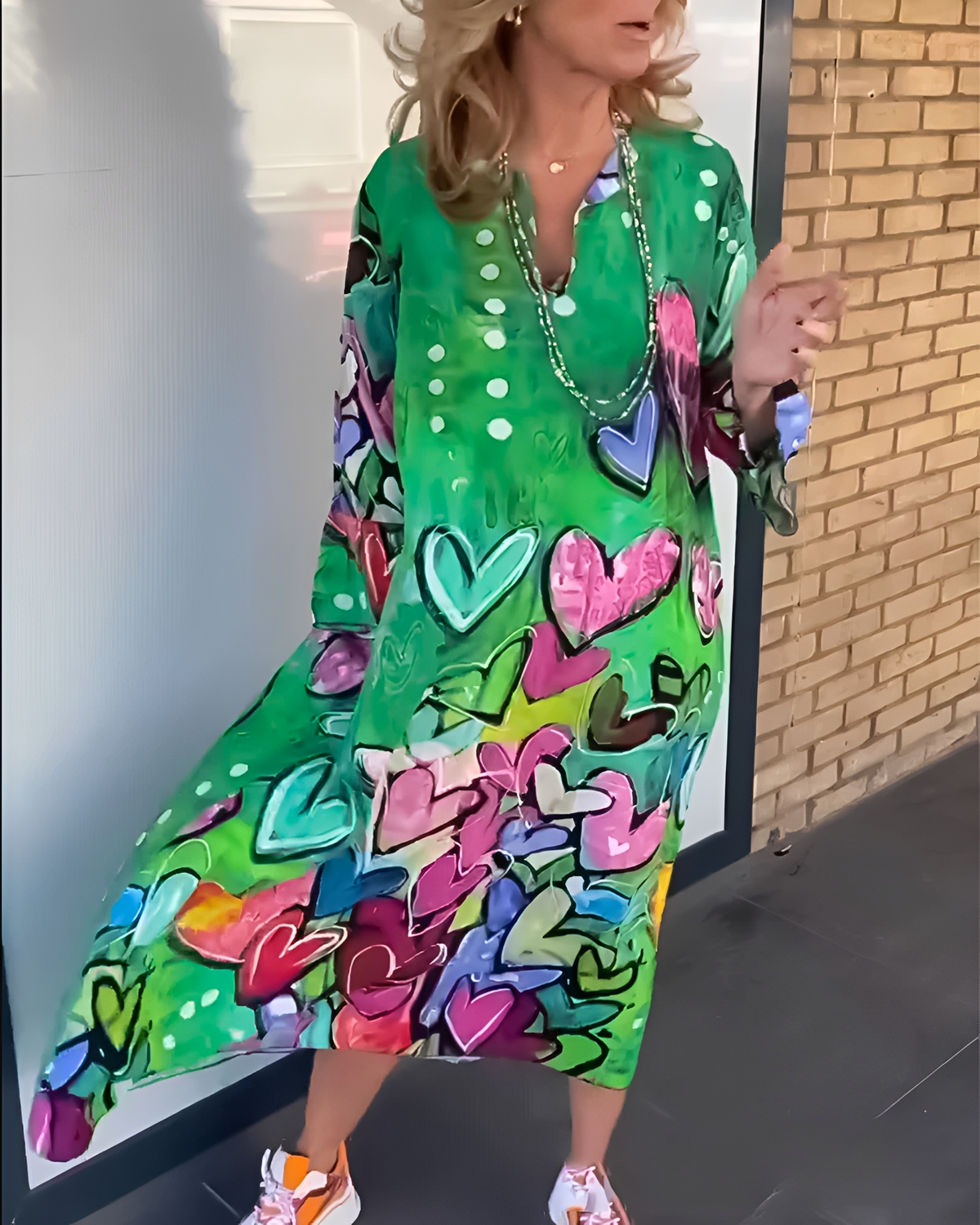 Geneva - Vestido Cómodo con Escote en V