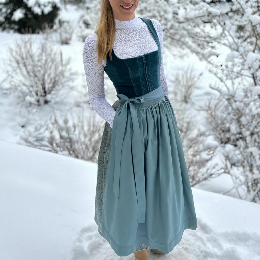 Muriel - Vestido dirndl tradicional sofisticado (Doublure non incluse)