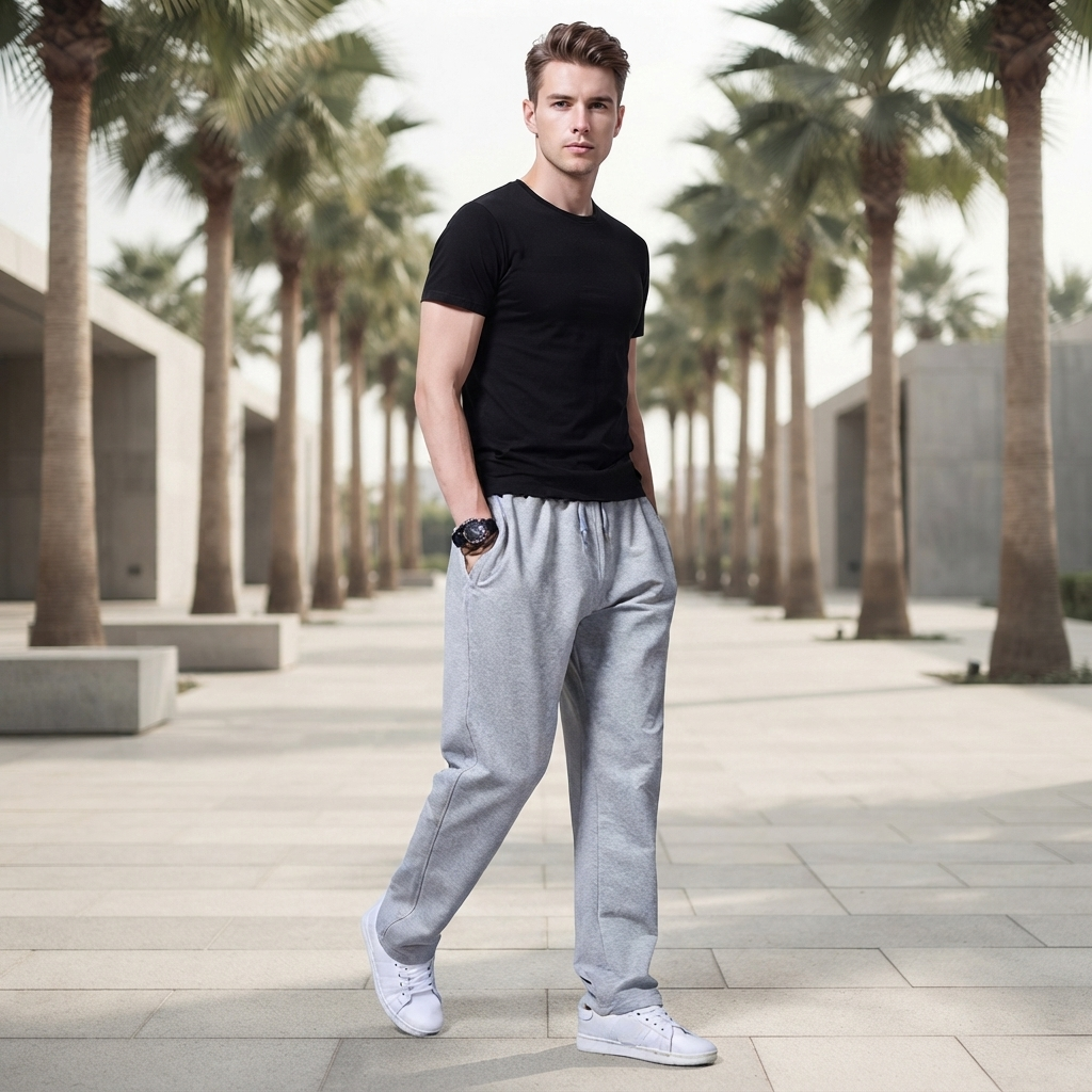 Aldrine - Pantalones Casuales de Corte Suelto