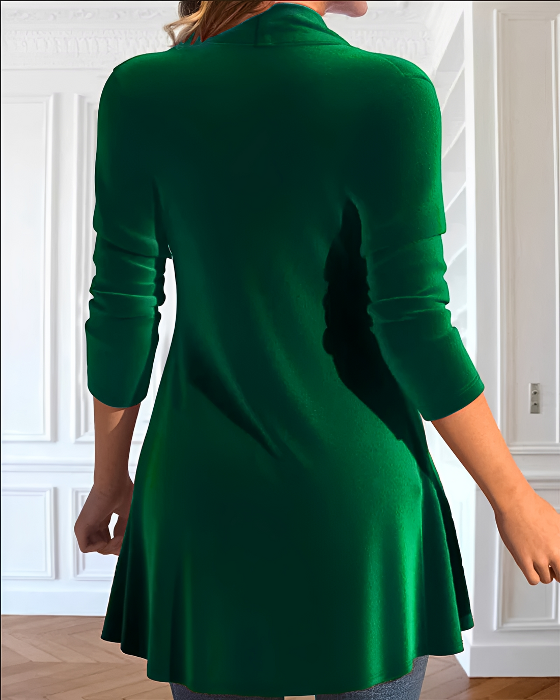 Samia - Blusa Sofisticada con Brillos y Volados