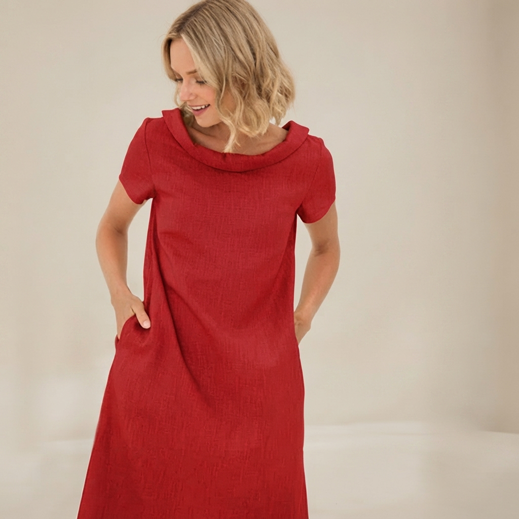 Laurette - Vestido Informal de Corte Holgado