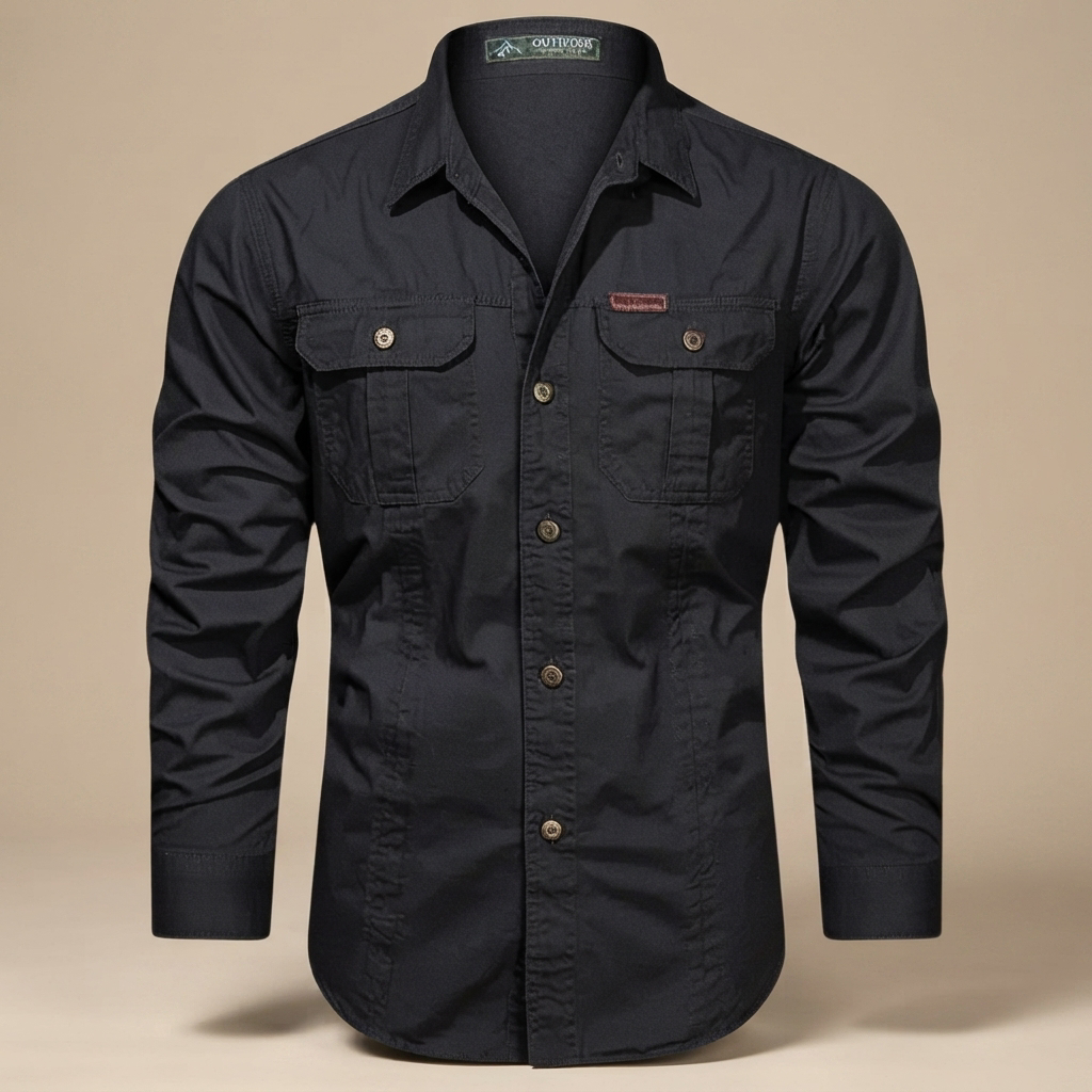 Hayden - Camisa Cargo de Manga Larga con Varios Bolsillos