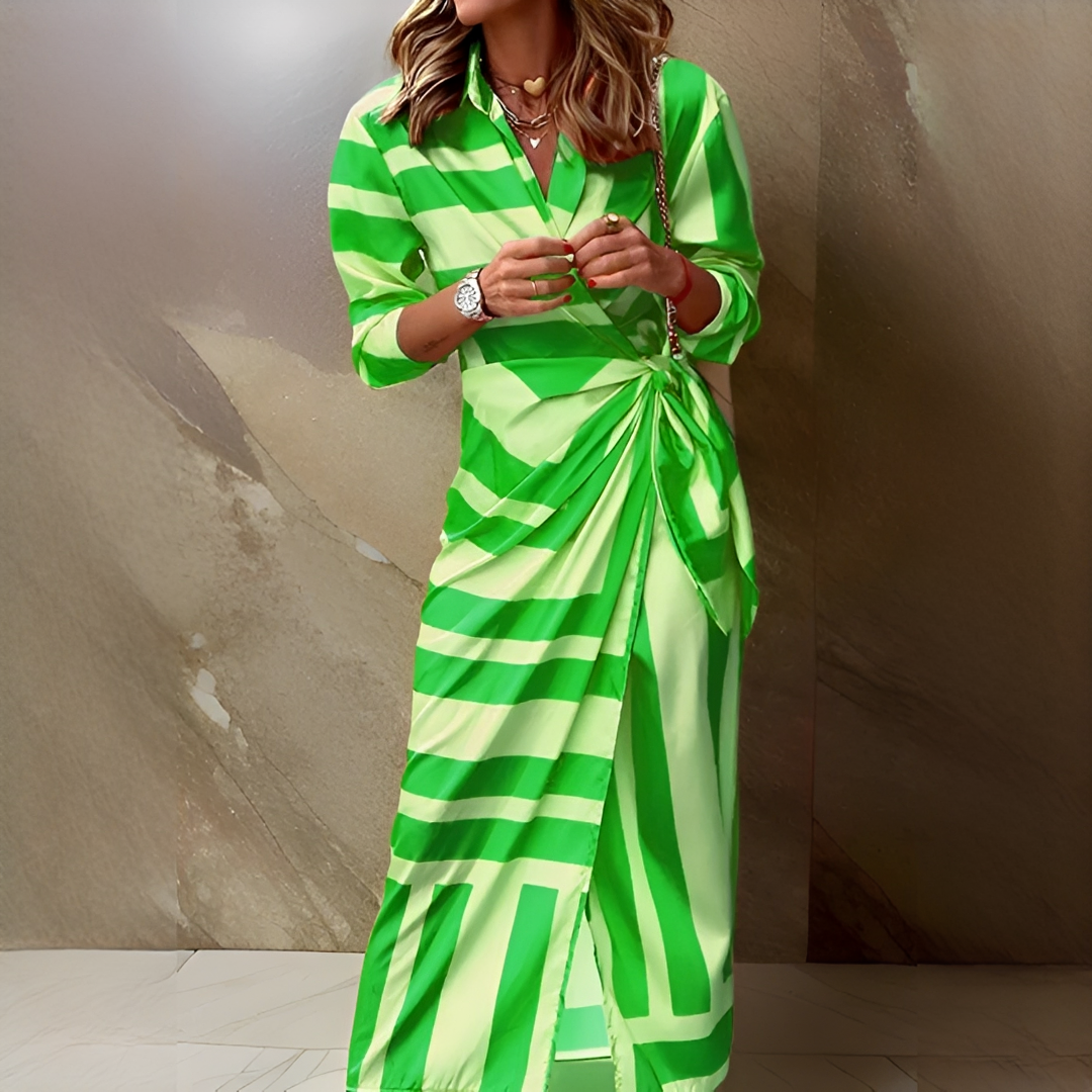 Emily - Vestido Elegante y Estiloso con Rayas