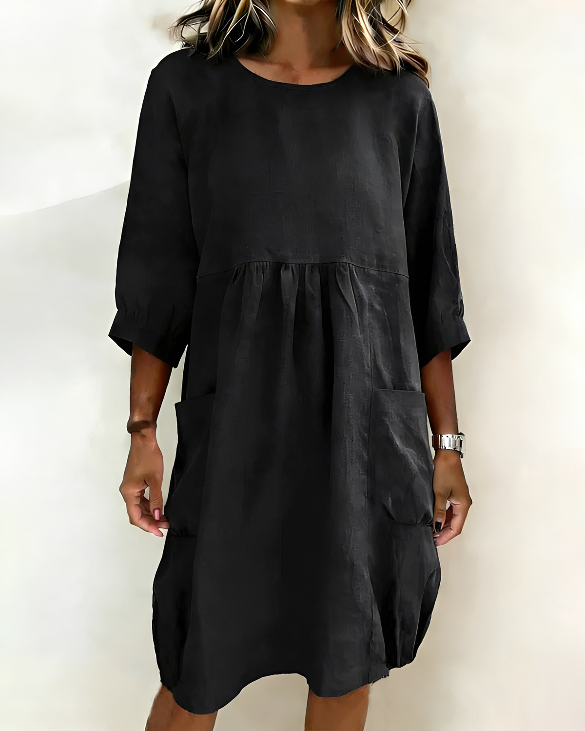 Shadia - Vestido Midi de Corte Amplio Casual