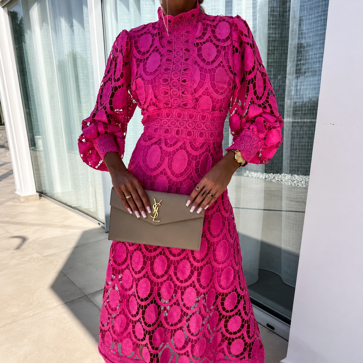 Daleyza - Vestido Midi Sofisticado y Con Estilo
