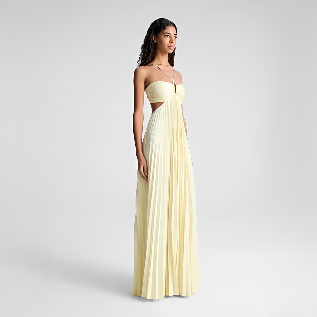 Sienna - Vestido Maxi Elegante con Pliegues