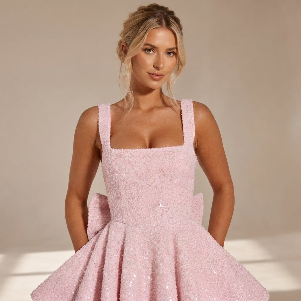 Rhaille - Vestido Mini Elegante y Chic