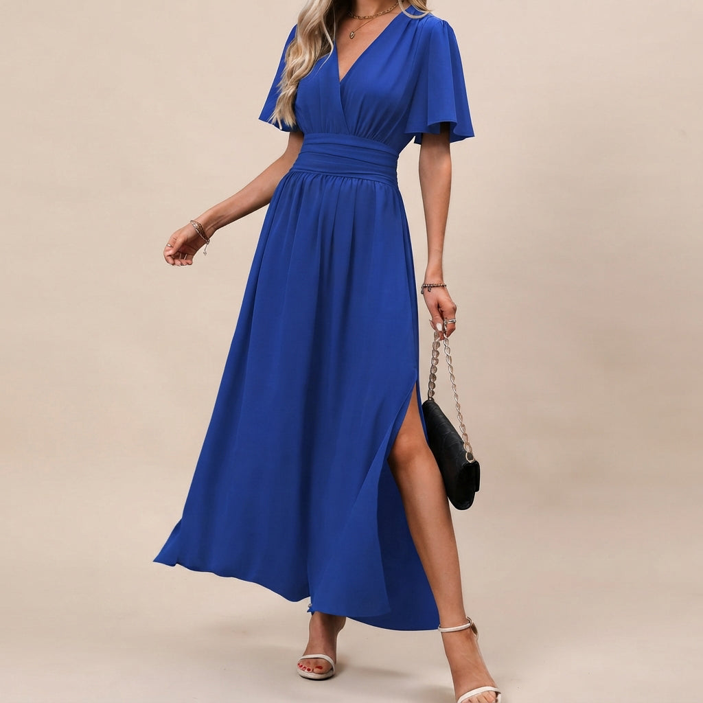 Leyli - Vestido Midi Sofisticado con Abertura