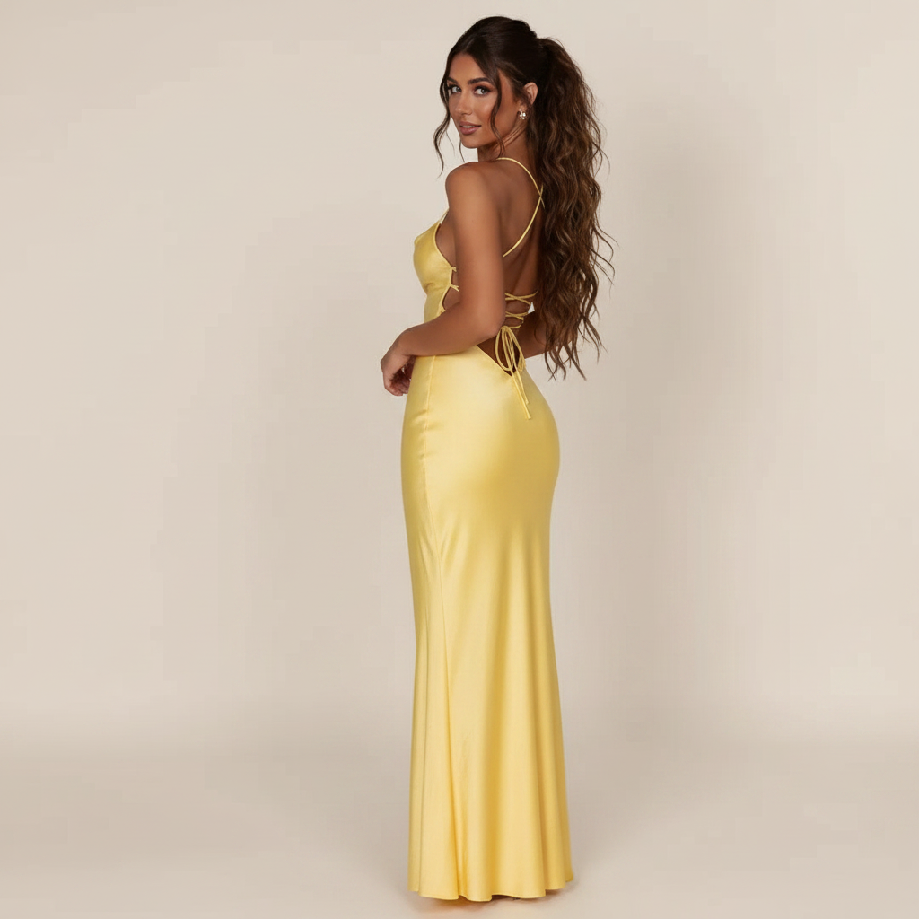 Meliva - Vestido Maxi Sofisticado y Favorecedor