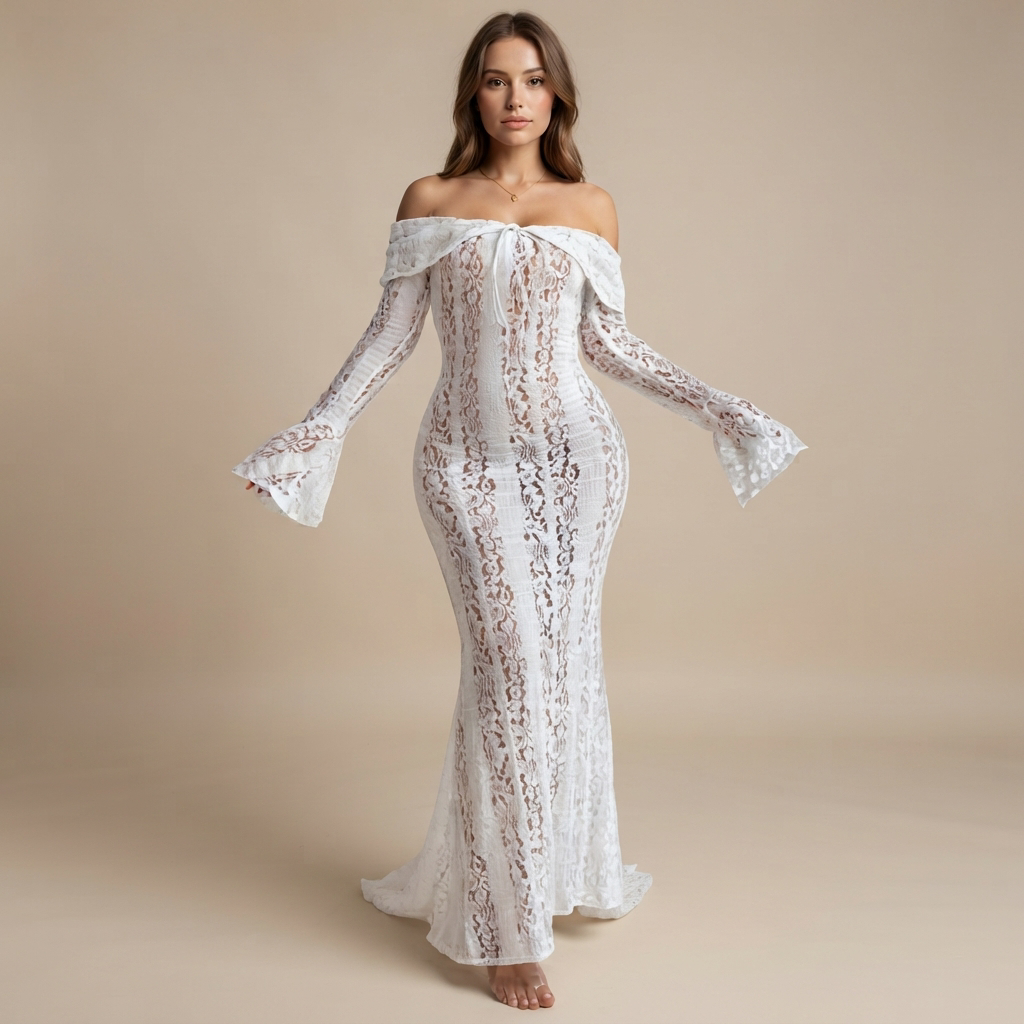 Juliana - Vestido Maxi Sofisticado con Cordones