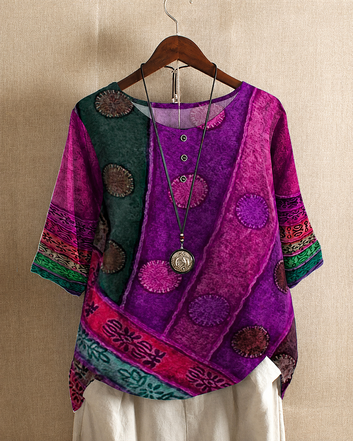 Ferlisha - Blusa Moderna y Holgada