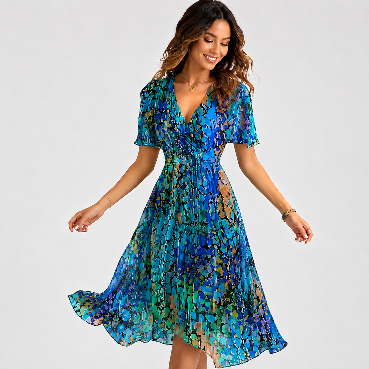 Elsinya - Vestido Midi Elegante y Suelto