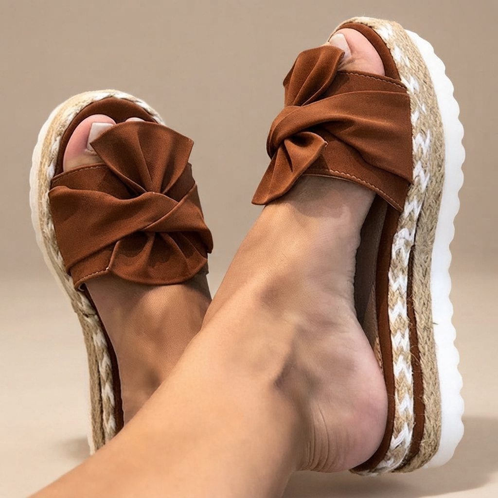 Claudia - Sandalias Chic con Lazo