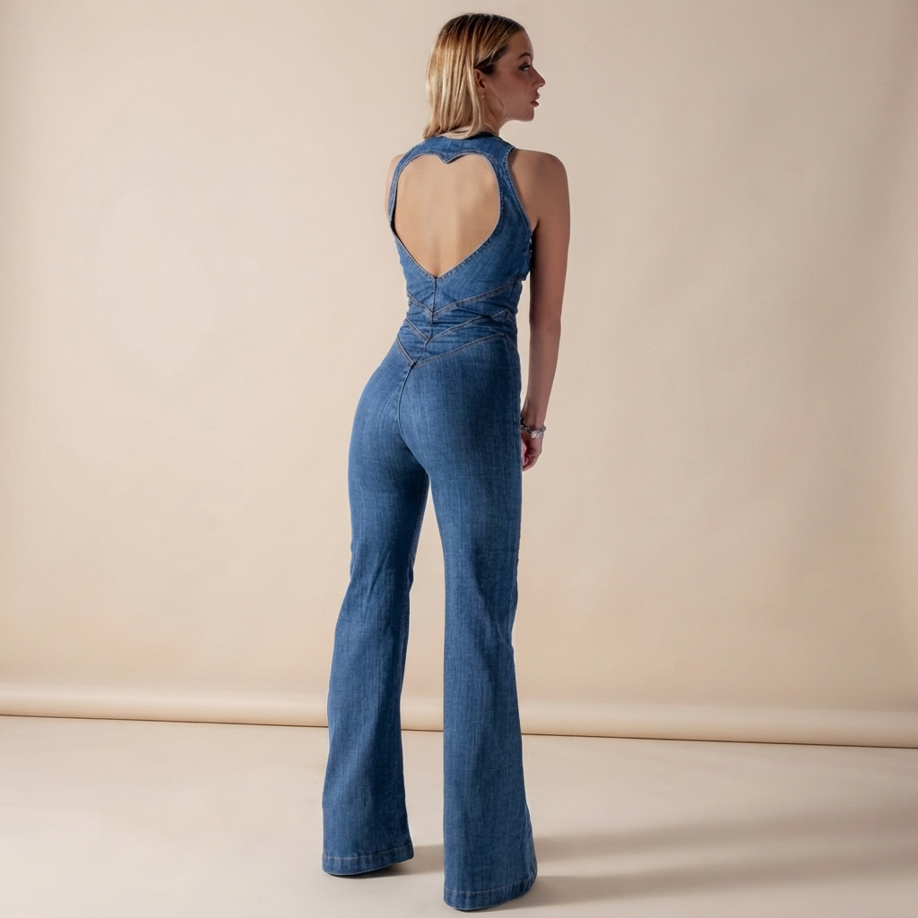 Rebecca - Enterizo con Cierre de Estilo Retro