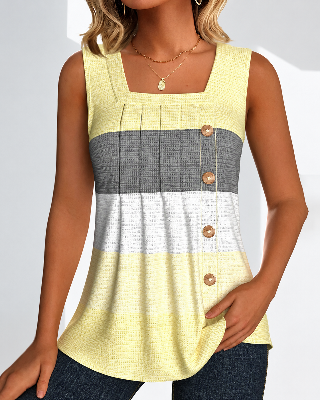 Panbela - Blusas Plisadas a Rayas
