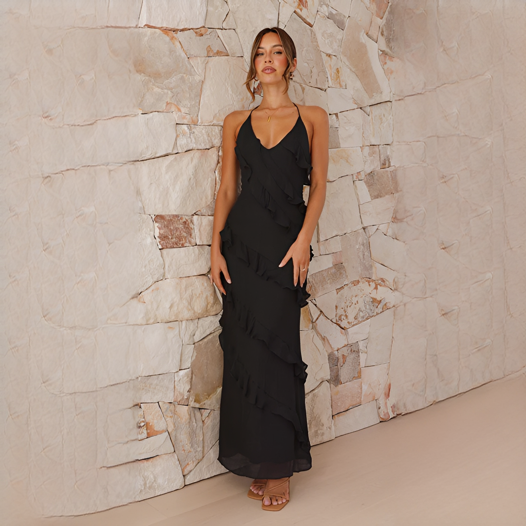 Latresia - Vestido Halter Estiloso y Chic