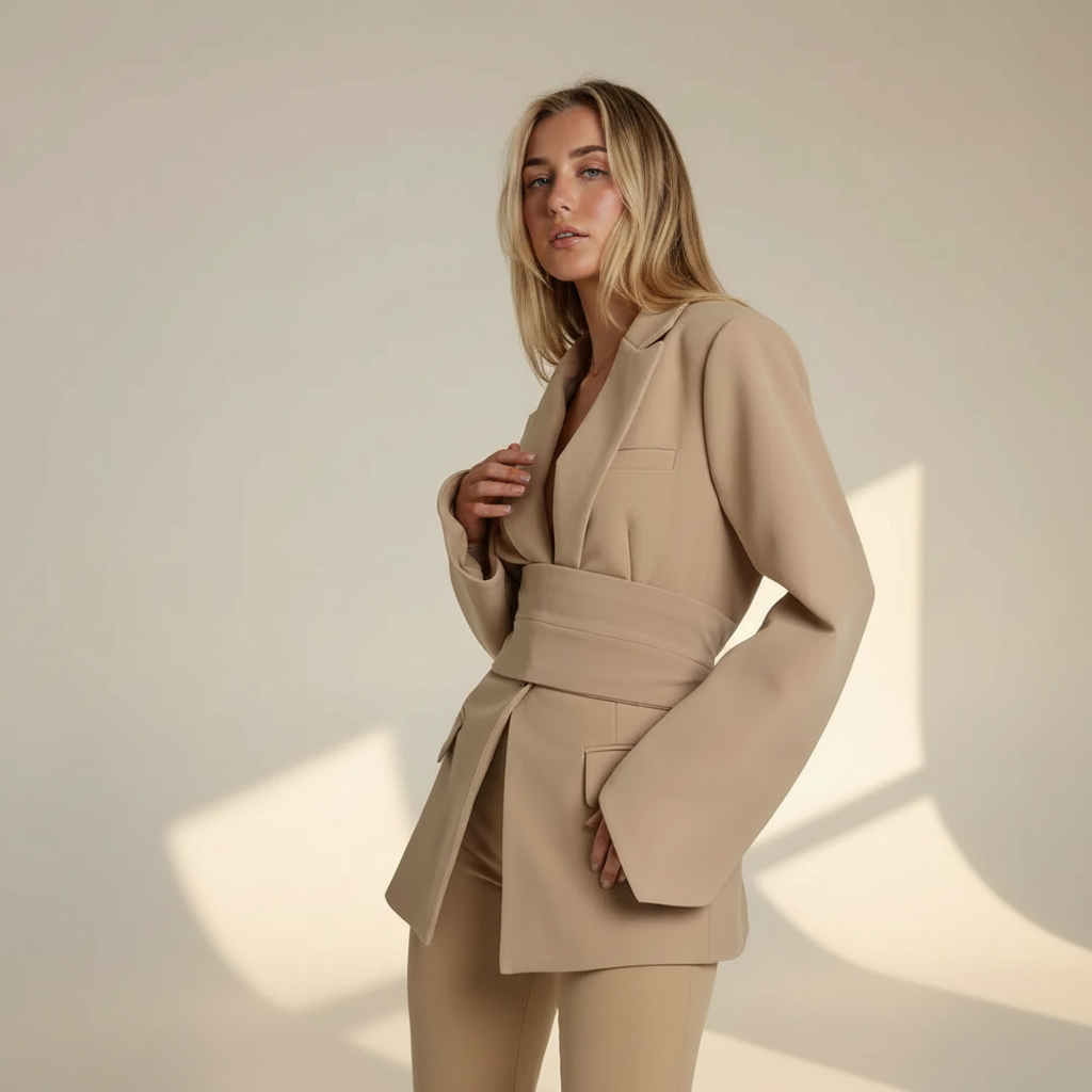 Felena - Blazer Elegante con Cinturón