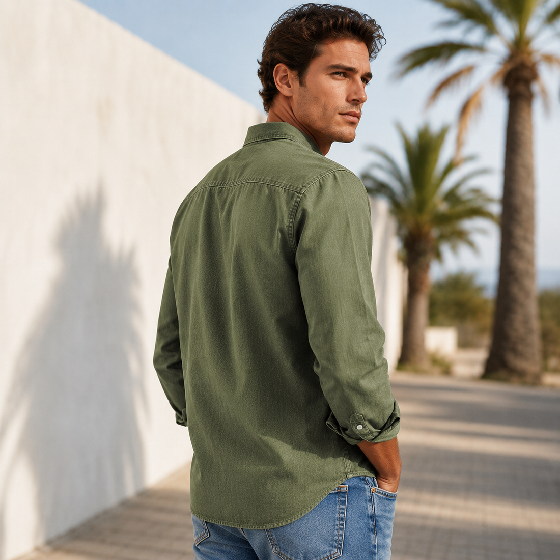Wynford - Camisa Informal con Botones