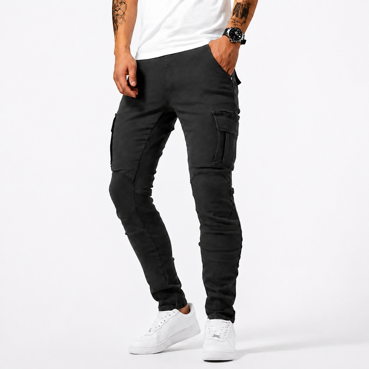 Zilton - Pantalones Cargo Ceñidos Casuales