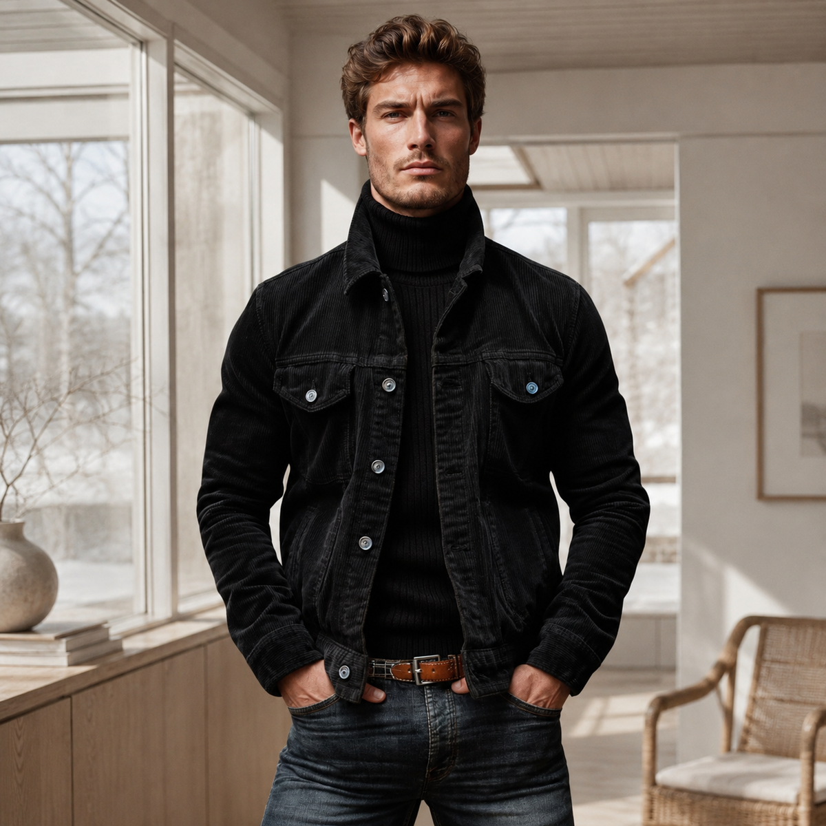 Meilyr - Chaqueta Cargo Cómoda