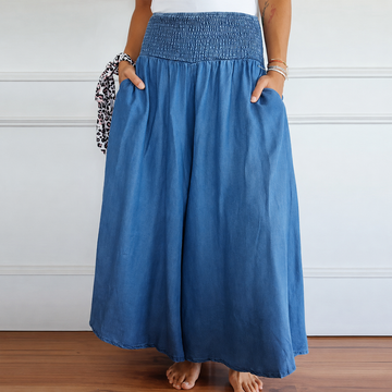 Laurine - Pantalones Casuales de Tiro Alto