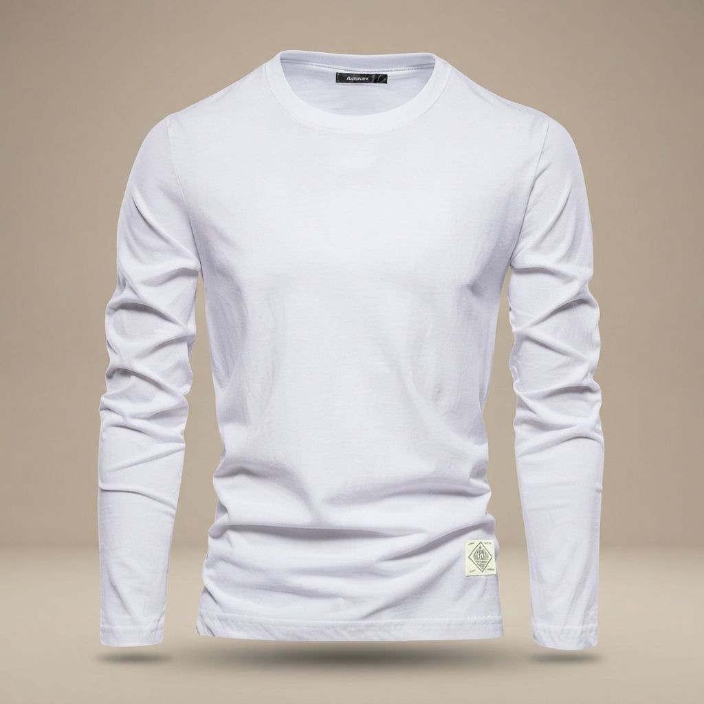 Nelson - Playera Casual con Cuello Redondo