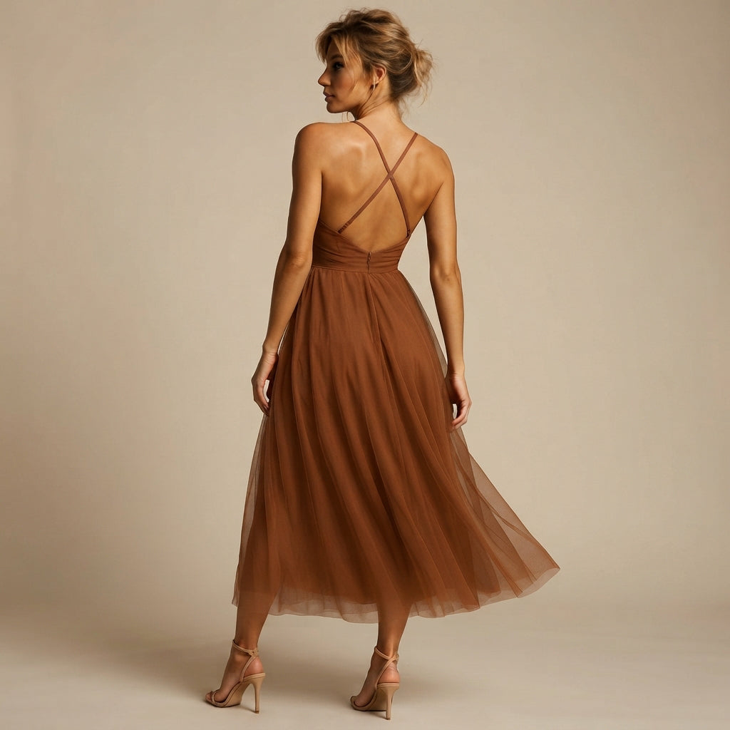 Cynthia - Vestido Midi Sofisticado y Chic